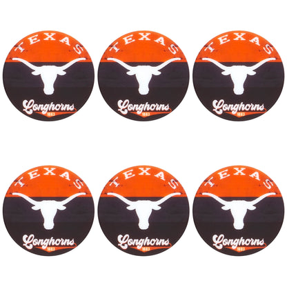 New Flat Round Print Silicone College Football Team Focal Beads