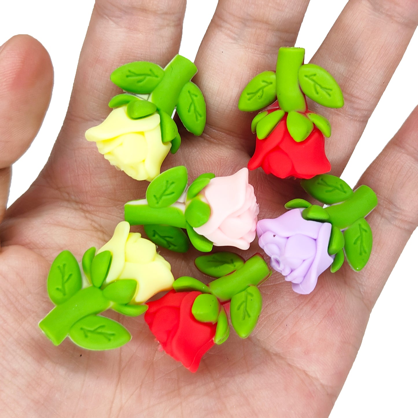 3D Rose Flower Focal - Assorted Color