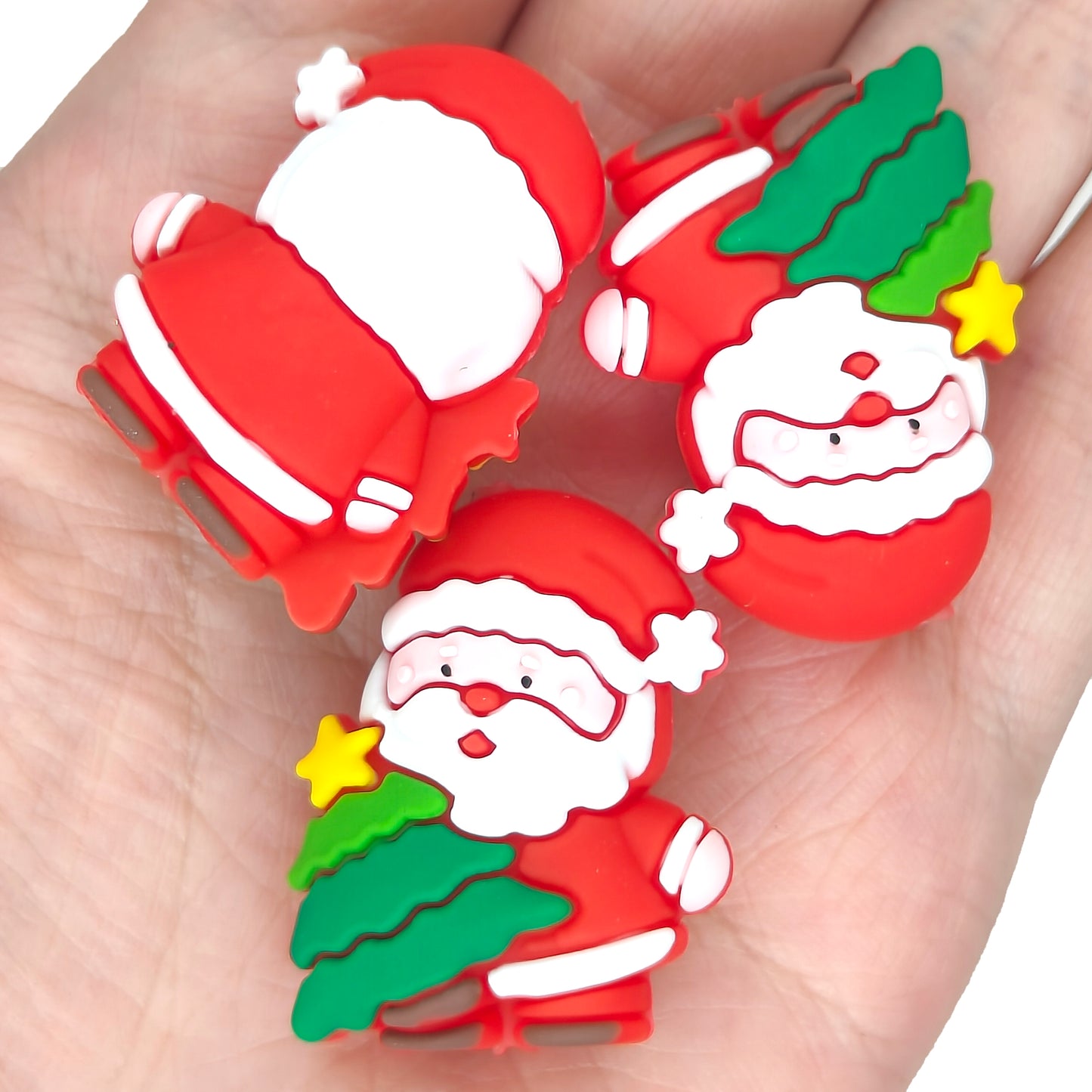 3D Santa with Tree Focal