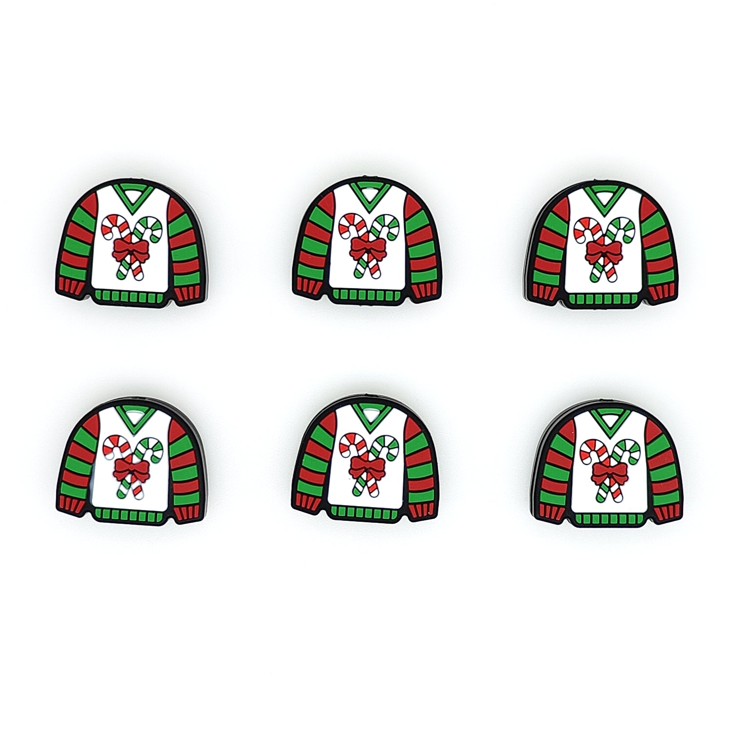 Christmas Candy Cane Sweater Focal