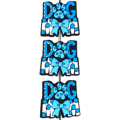 Dog Mom Blue Bow Focal