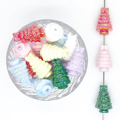 Mix Christmas Tree Acrylic Focal Beads