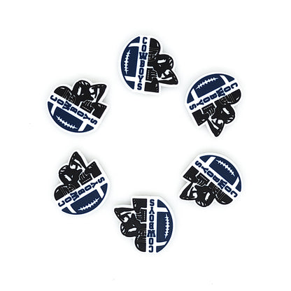 Football Team Focal Silicone Beads