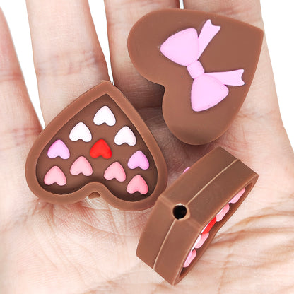 3D Heart Bowknot Focal