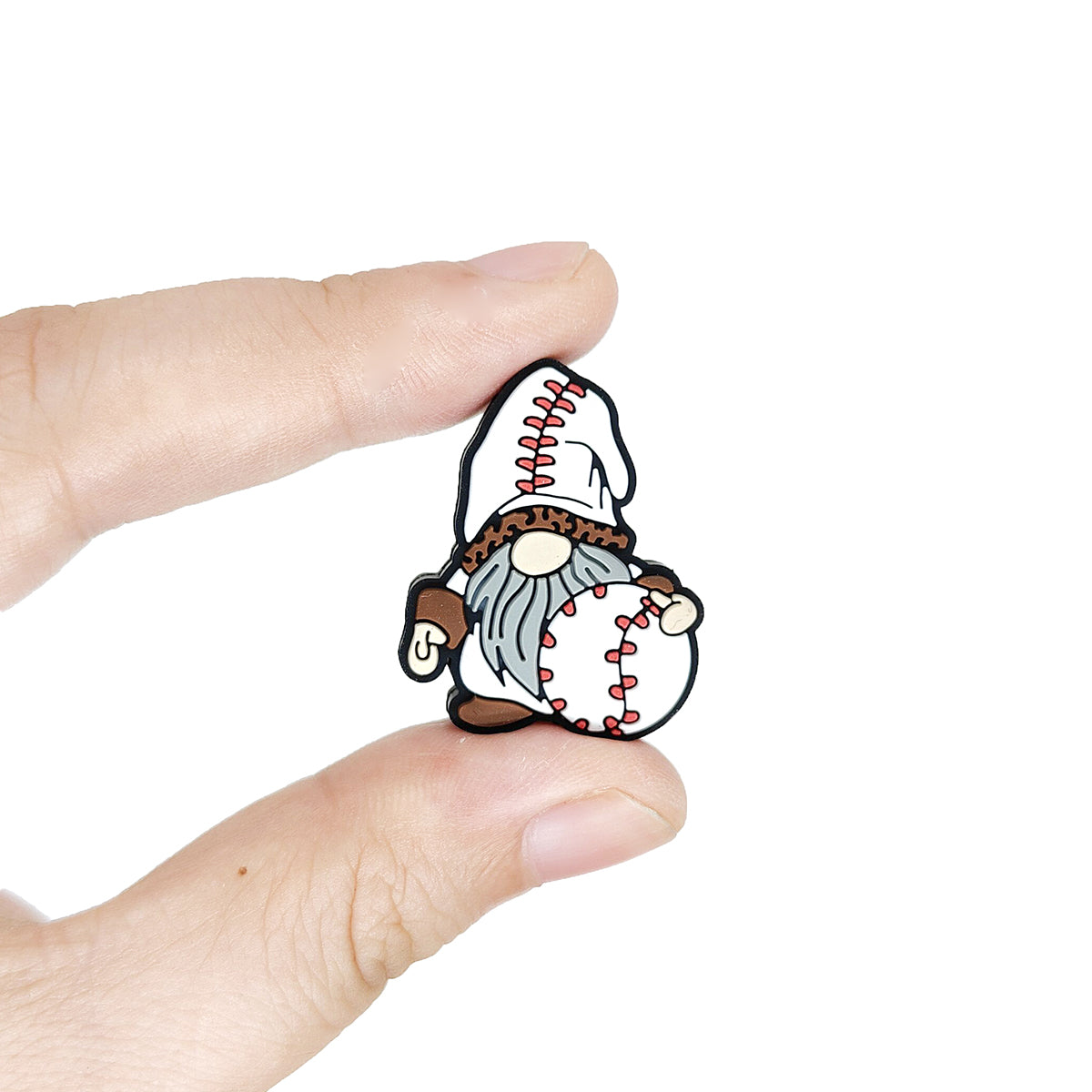 Baseball Gnome Focal Beads