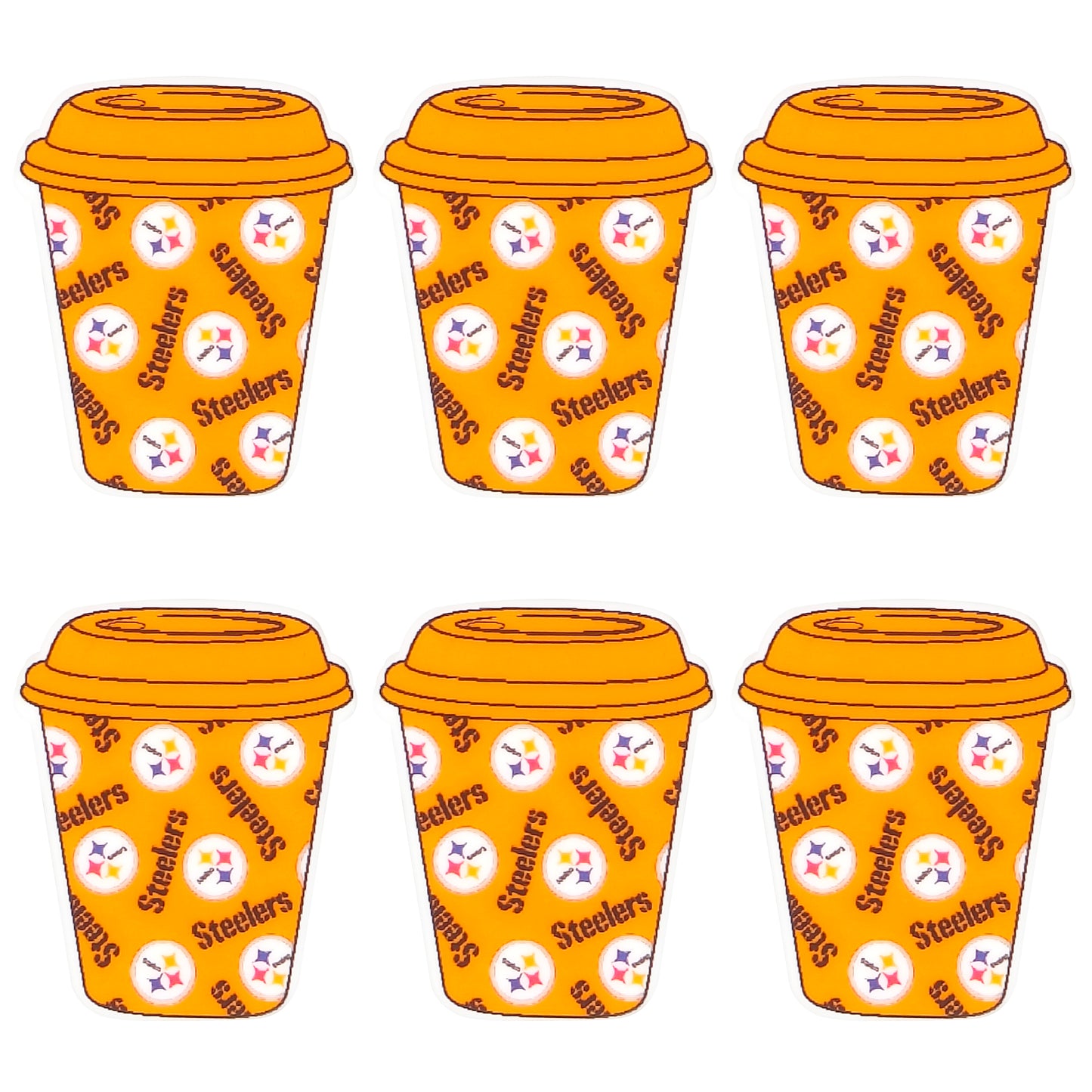 New Silicone Coffee Cup Football Team Focal Beads