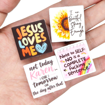 Jesus Loves Me Square Print Focal