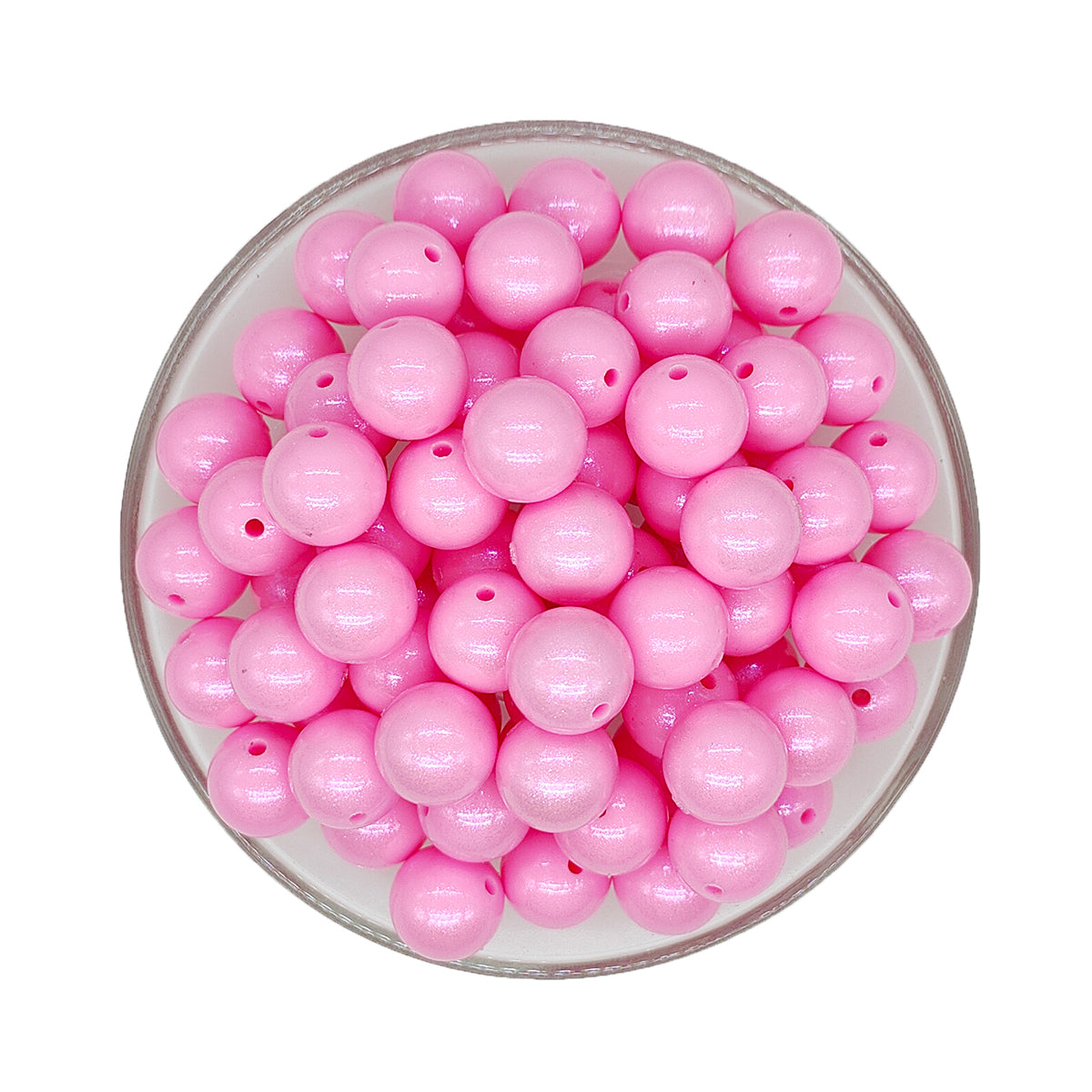 New 15mm Opal Round Glossy Silicone Beads