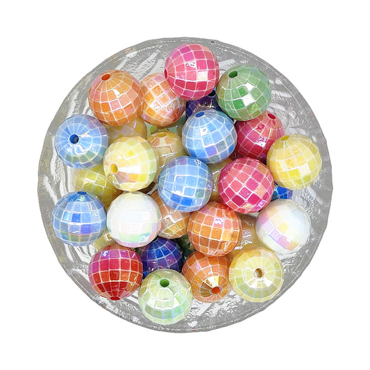 16mm Mix UV Faceted Acrylic Beads