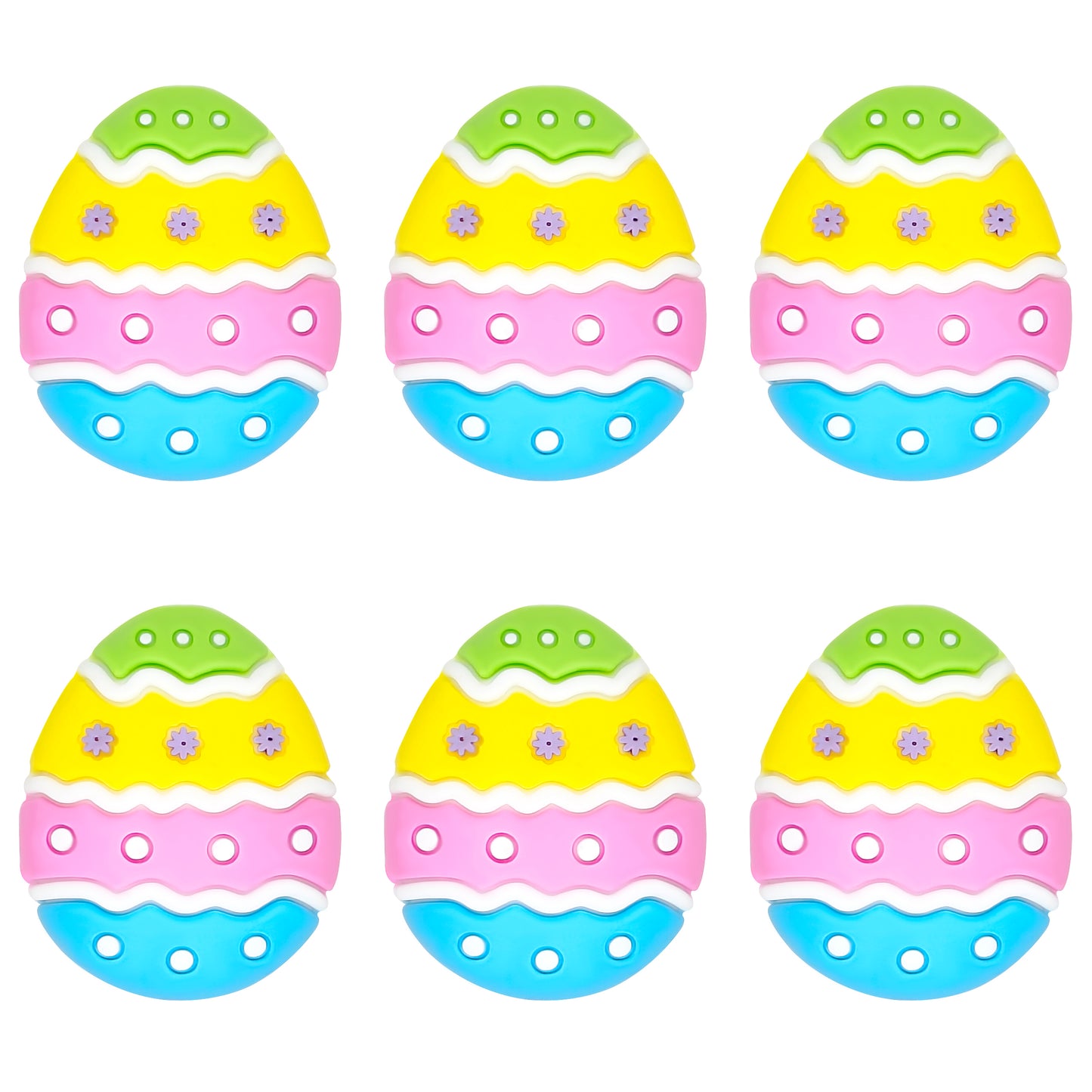 3D Easter Egg Colored Focal