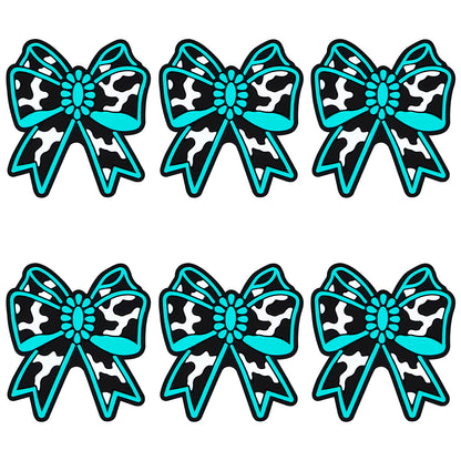 Western Turquoise Cow Bow Focal