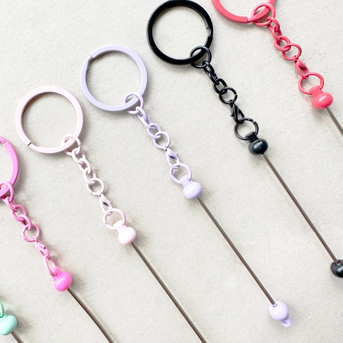 Beadable Keychain for Jewelry Making,Beadable Keyring Bar Blank