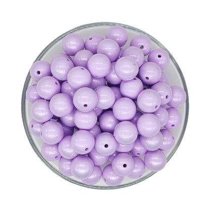 New 15mm Opal Round Glossy Silicone Beads