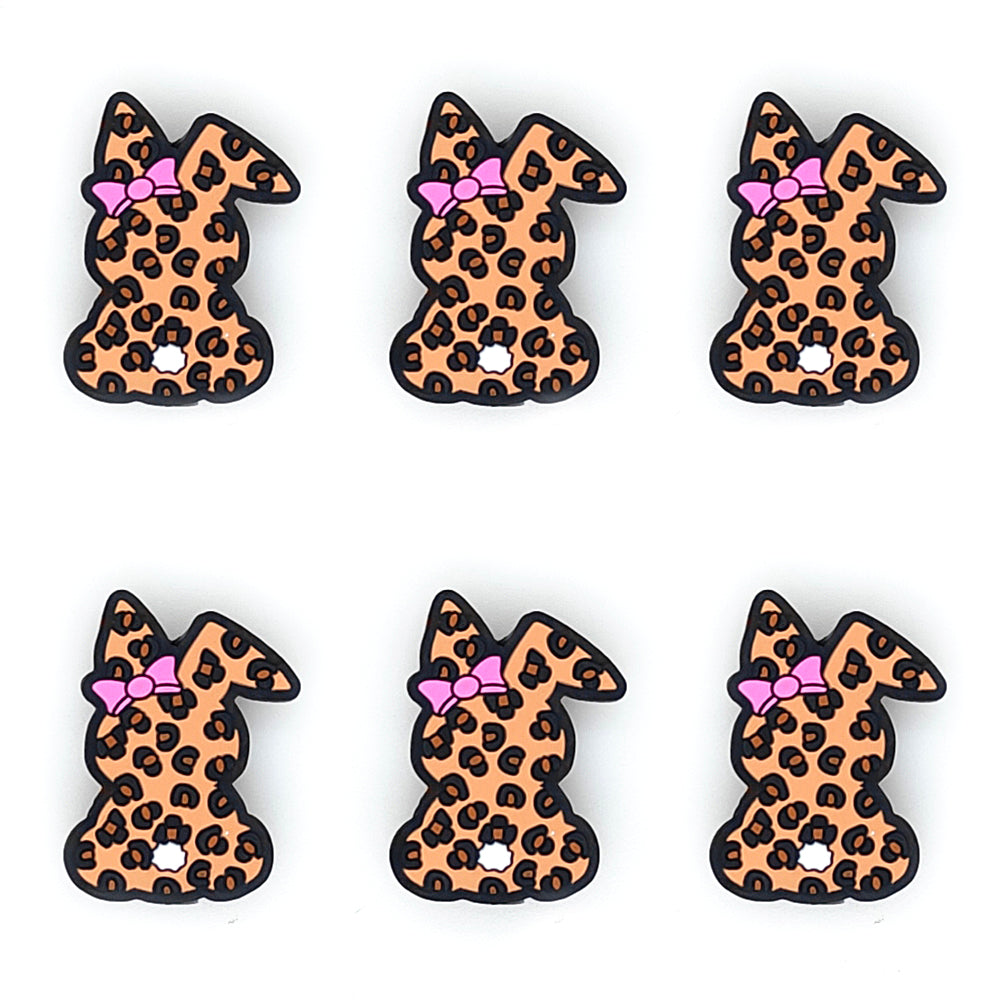 Leopard Rabbit Easter Focal Beads