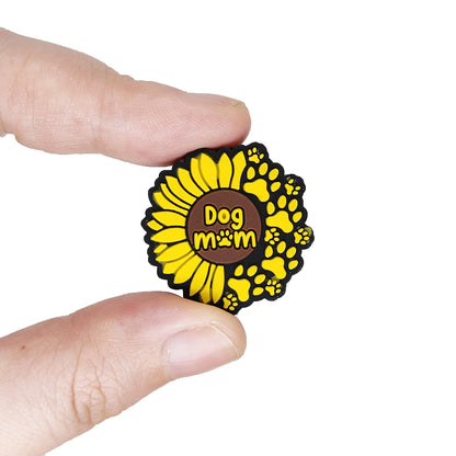 Dog Mom Sunflower Paw Focal