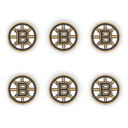 Ice Hockey Team Focal Silicone Beads