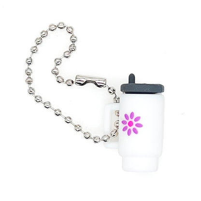 3D Tumbler Cup Pendant Charm with Chain