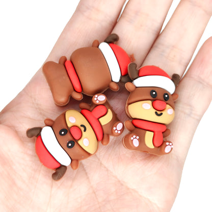 3D Elk Christmas Focal