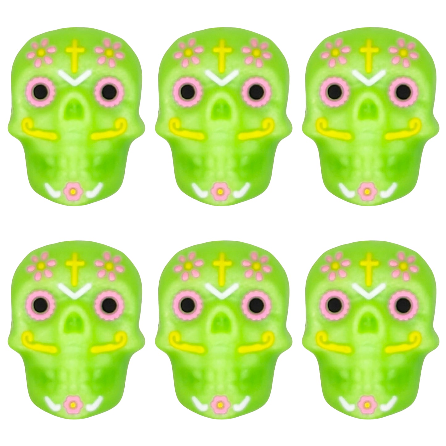 3D Colored Skull Focal