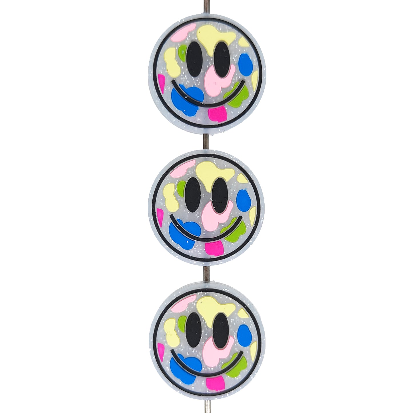 Colorful Cow Smiley Focal