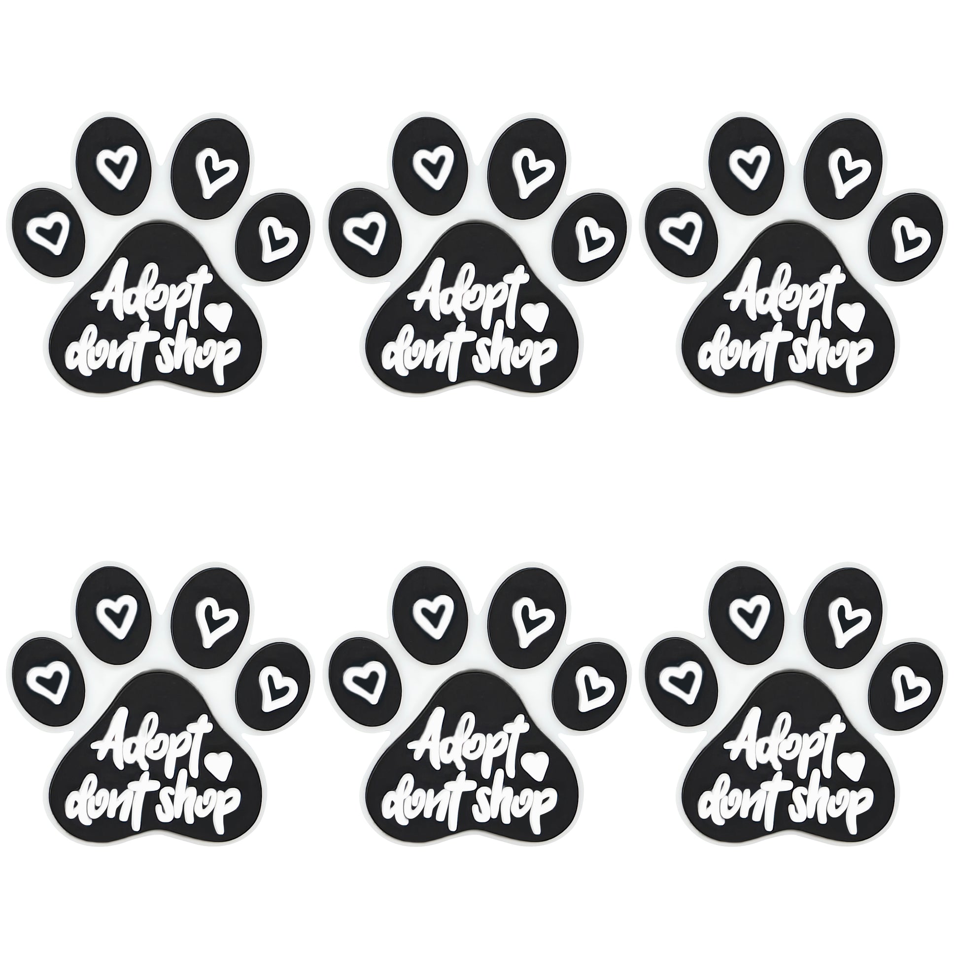Adopt Don't Shop Dog Paw Focal