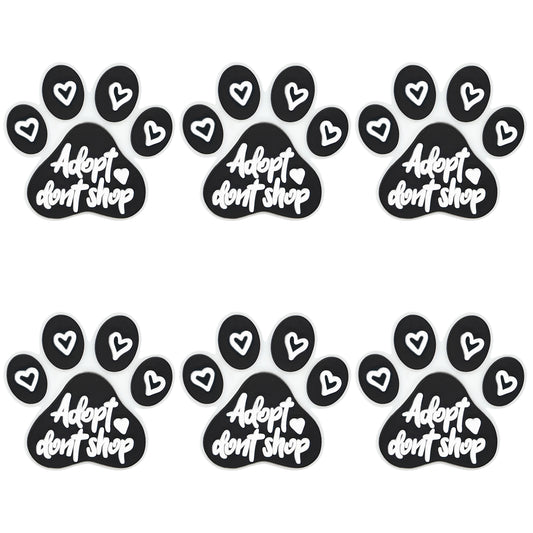 Adopt Don't Shop Dog Paw Focal