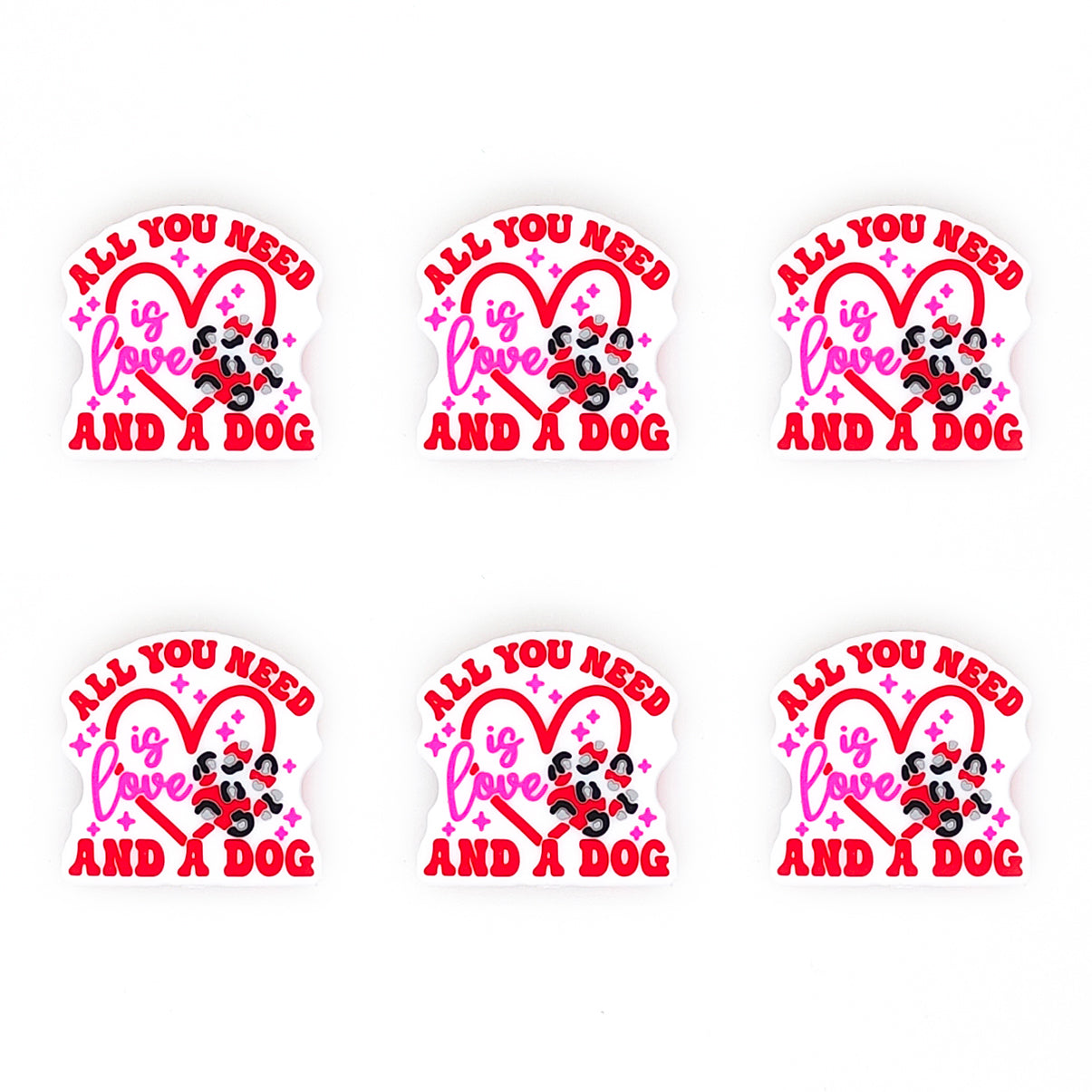 All You Need Is Love And A Dog Silicone Focal