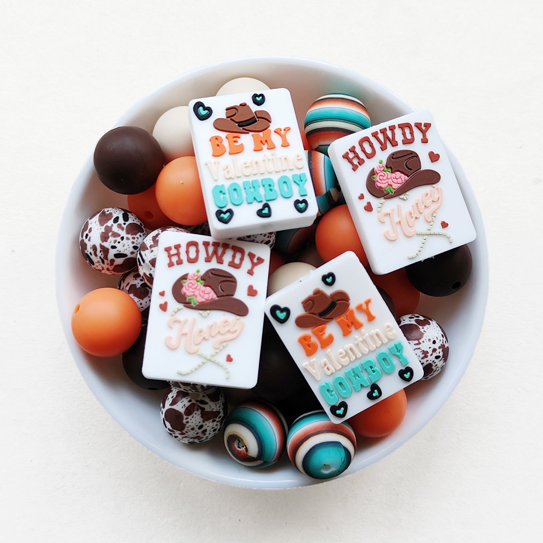 thumbnail image 2 of Cowboy Focal Beads, Loose Beads, Slcone Beads, Cowboy Slcone Beads, Focal Beads, Slcone 2 of 12