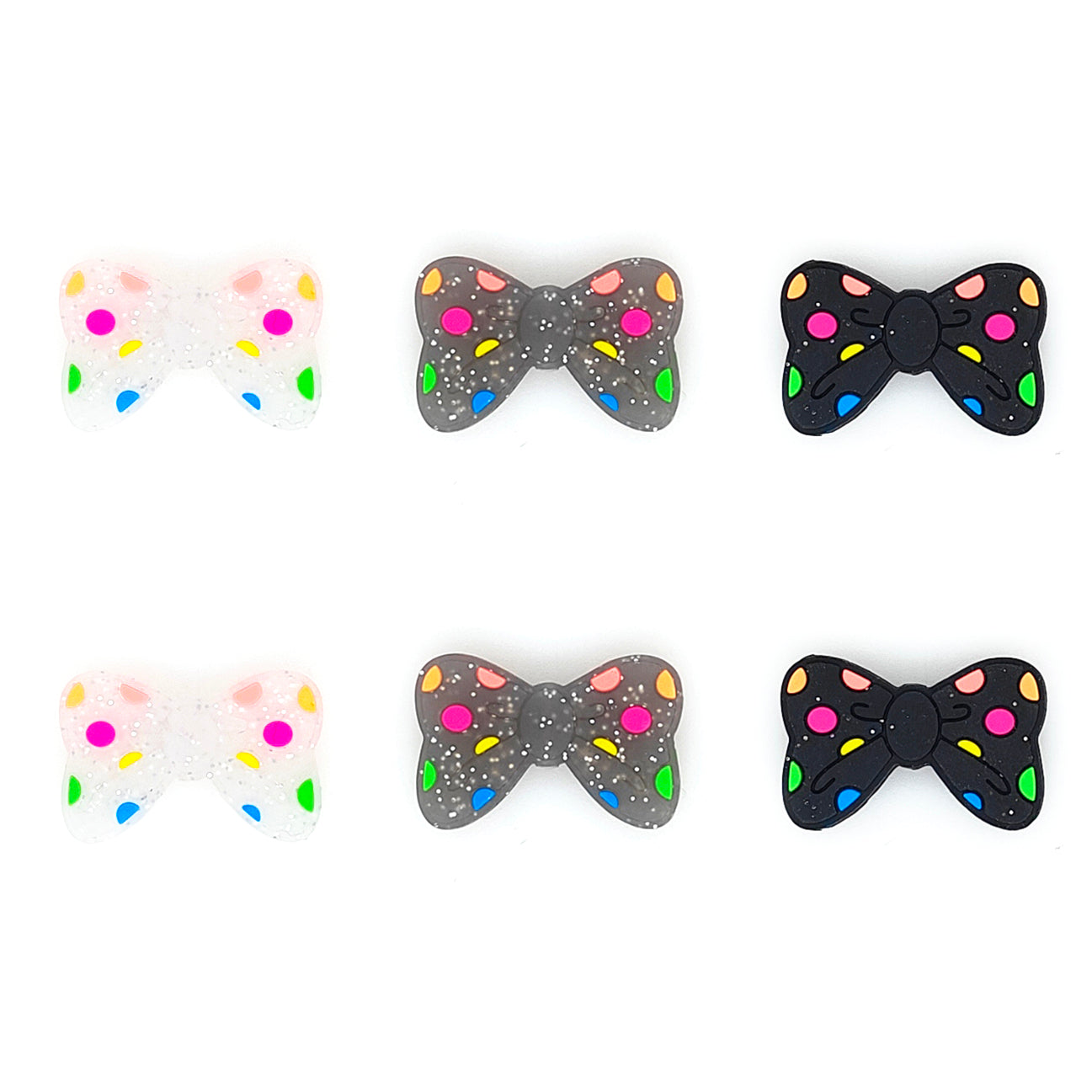 Glitter Polka Dot Bowknot Focal