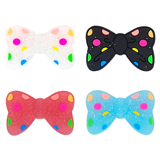 Glitter Polka Dot Bowknot Focal
