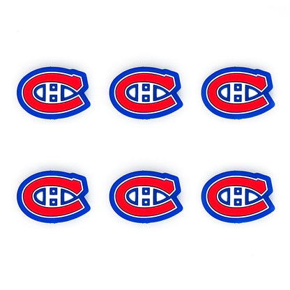 Ice Hockey Team Focal Silicone Beads