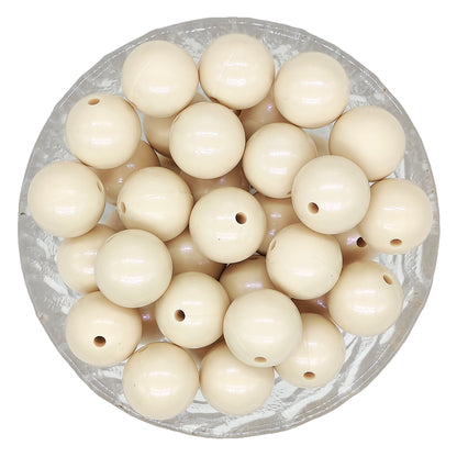 New 15mm Opal Round Glossy Silicone Beads