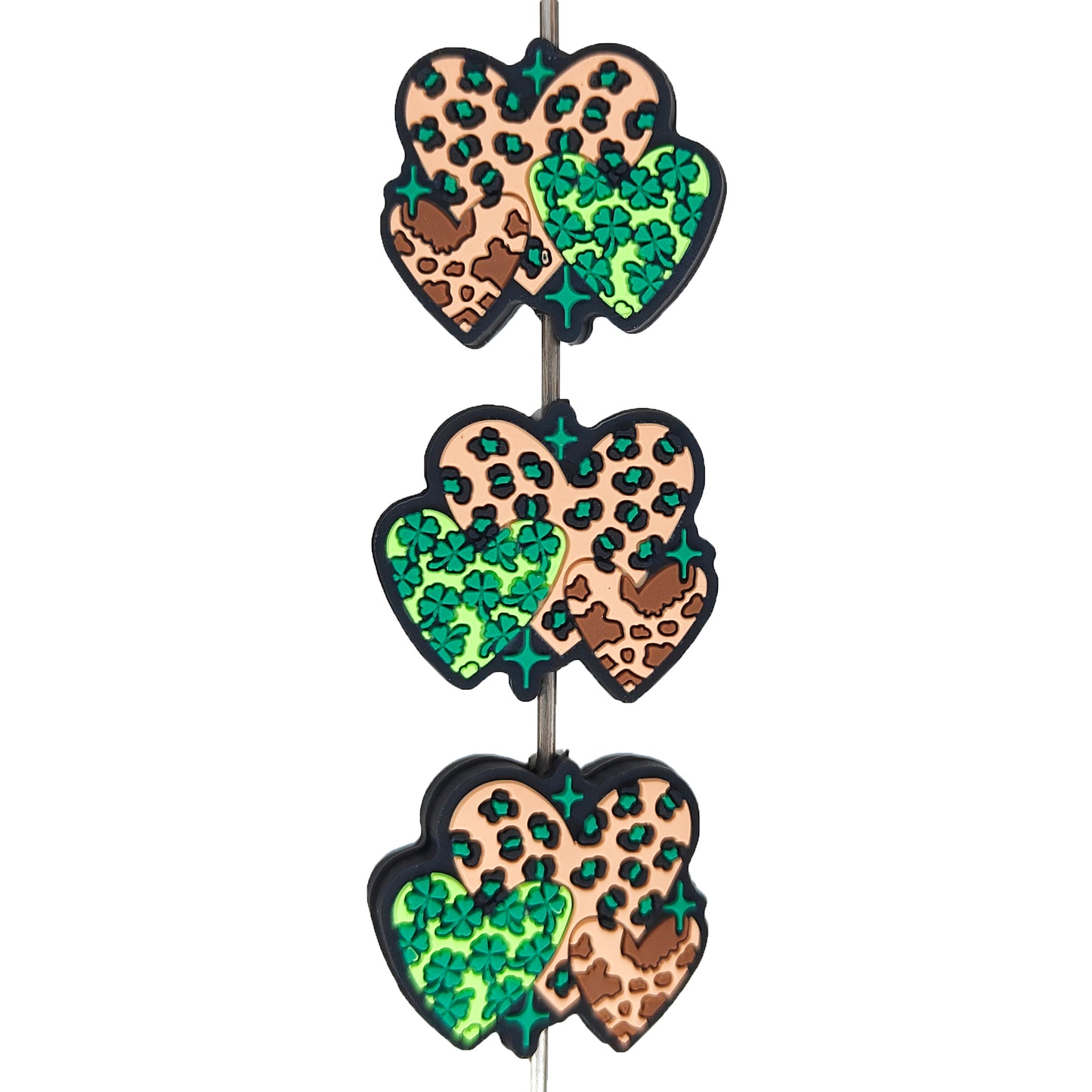 St Patrick Leopard Heart Focal