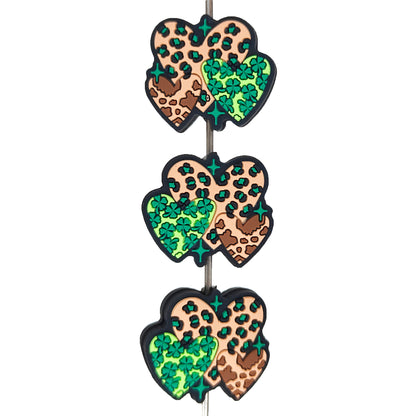 St Patrick Leopard Heart Focal