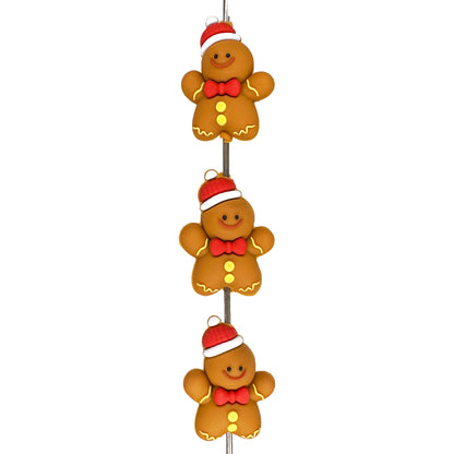 3D Gingerbread Man In Christmas Hat Focal