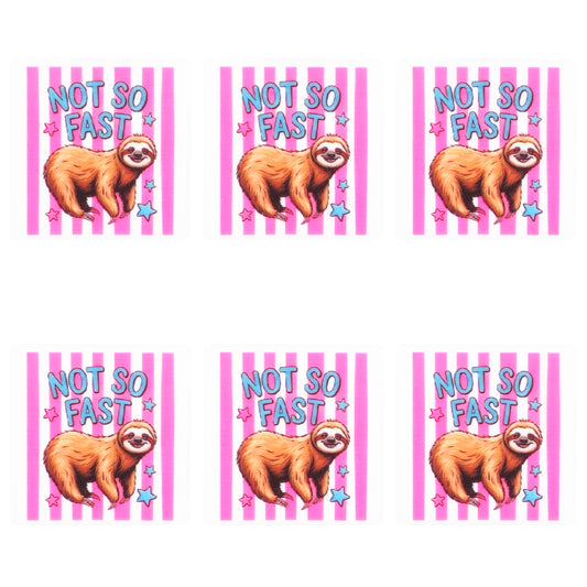 Not So Fast Sloth Square Print Focal