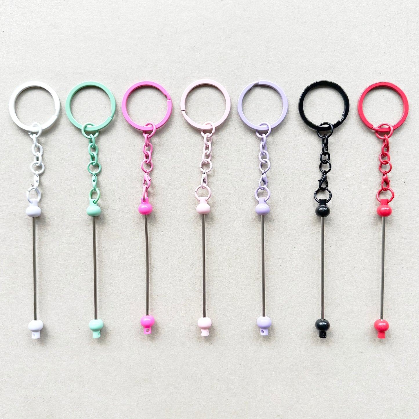 Beadable Keychain for Jewelry Making,Beadable Keyring Bar Blank