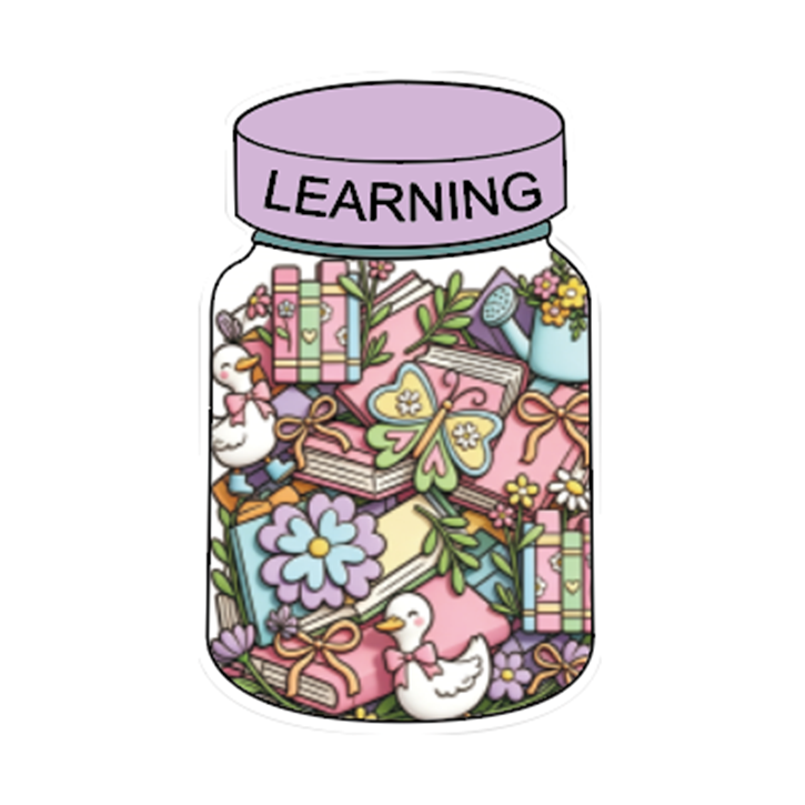 Book Jar Print Focal