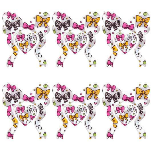 Bow Heart Back to School Print Focal