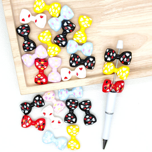 Bowknot Acrylic Mixed Color Bead DIY Craft,Shape Beads