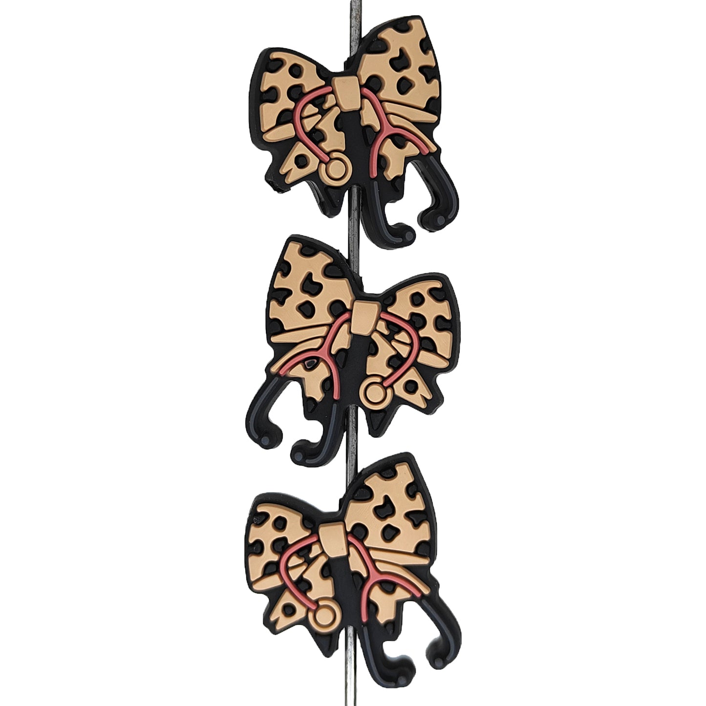 Leopard Bow Stethoscope Focal