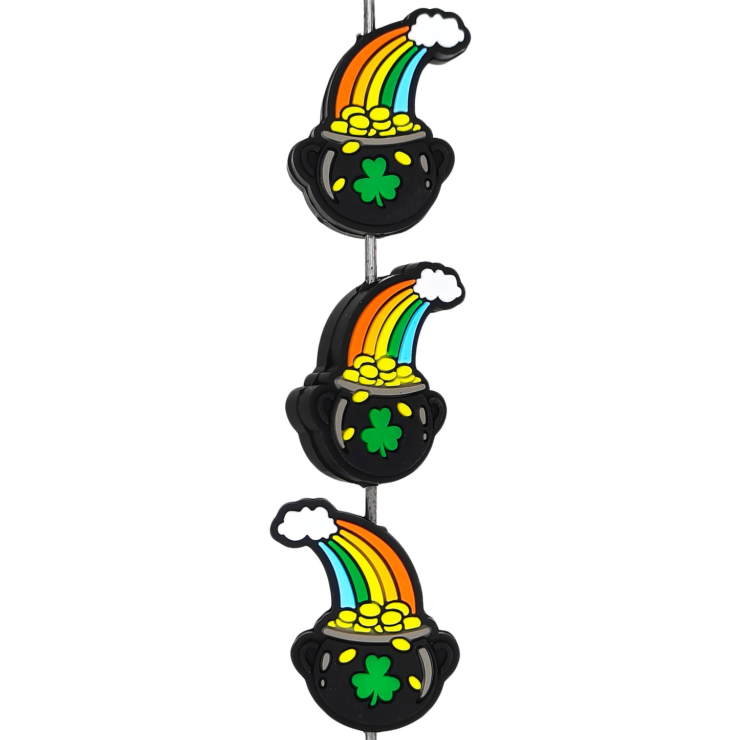 Gold Coin Storage Rainbow St Patricks Day Focal