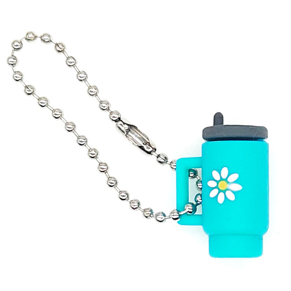 3D Tumbler Cup Pendant Charm with Chain