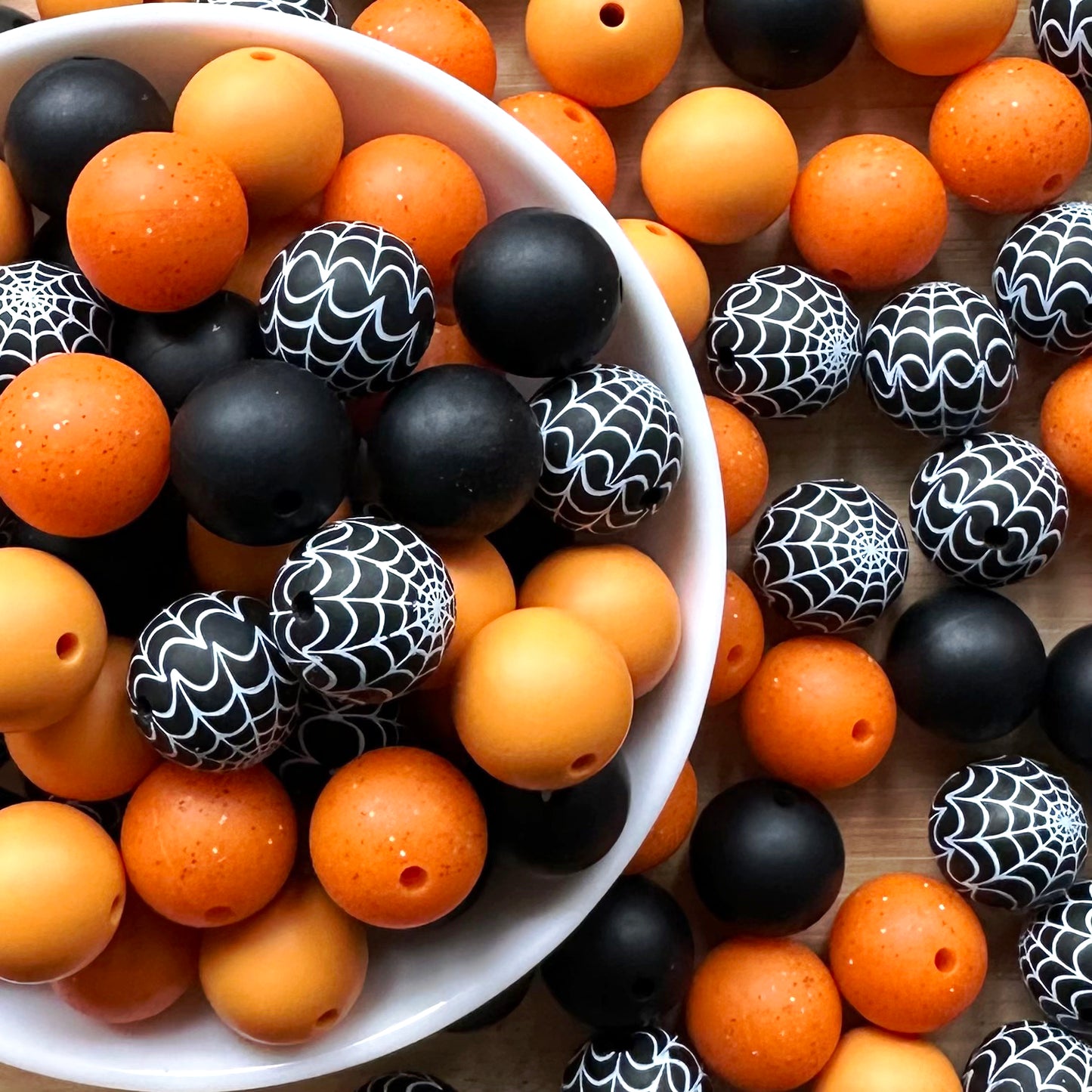 15mm Assorted Halloween Silicone Beads Mix