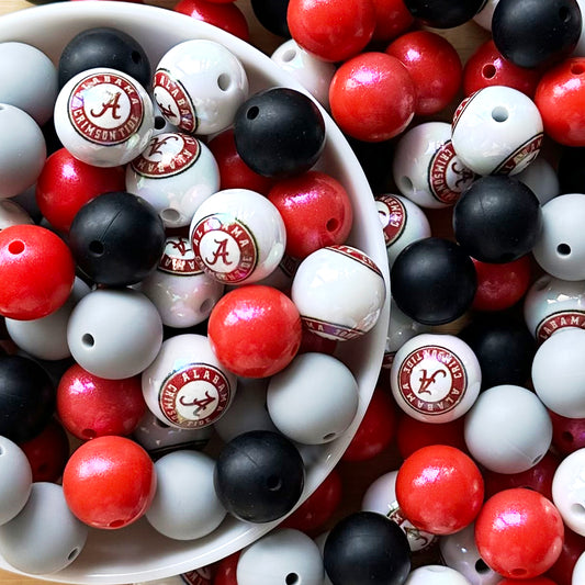 40Pcs College Football Team Assorted Loose Bead Wholesale