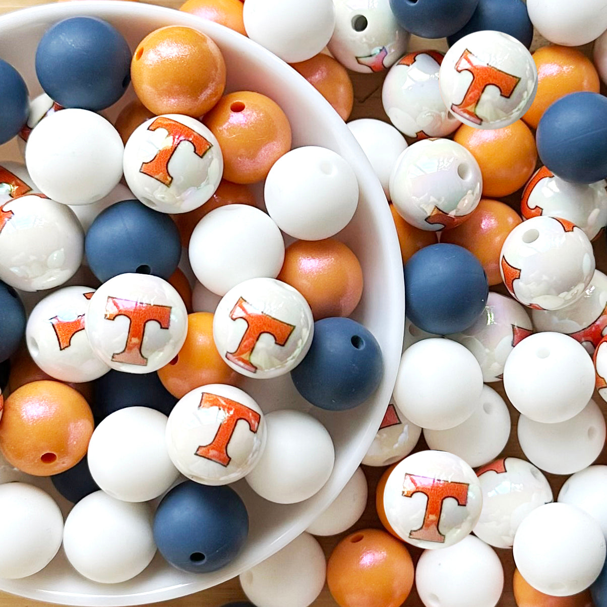 40Pcs College Football Team Assorted Bead,DIY Pen