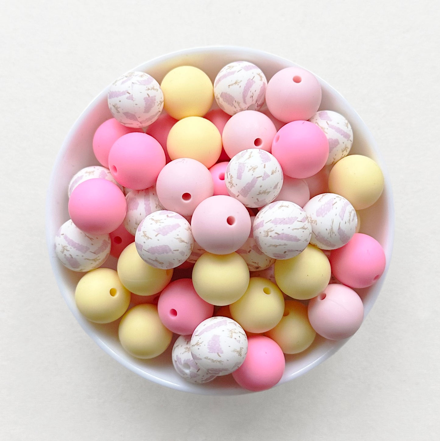 15mm Assorted Silicone Beads Mix