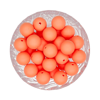 15mm Round Silicone Beads #120 - #137