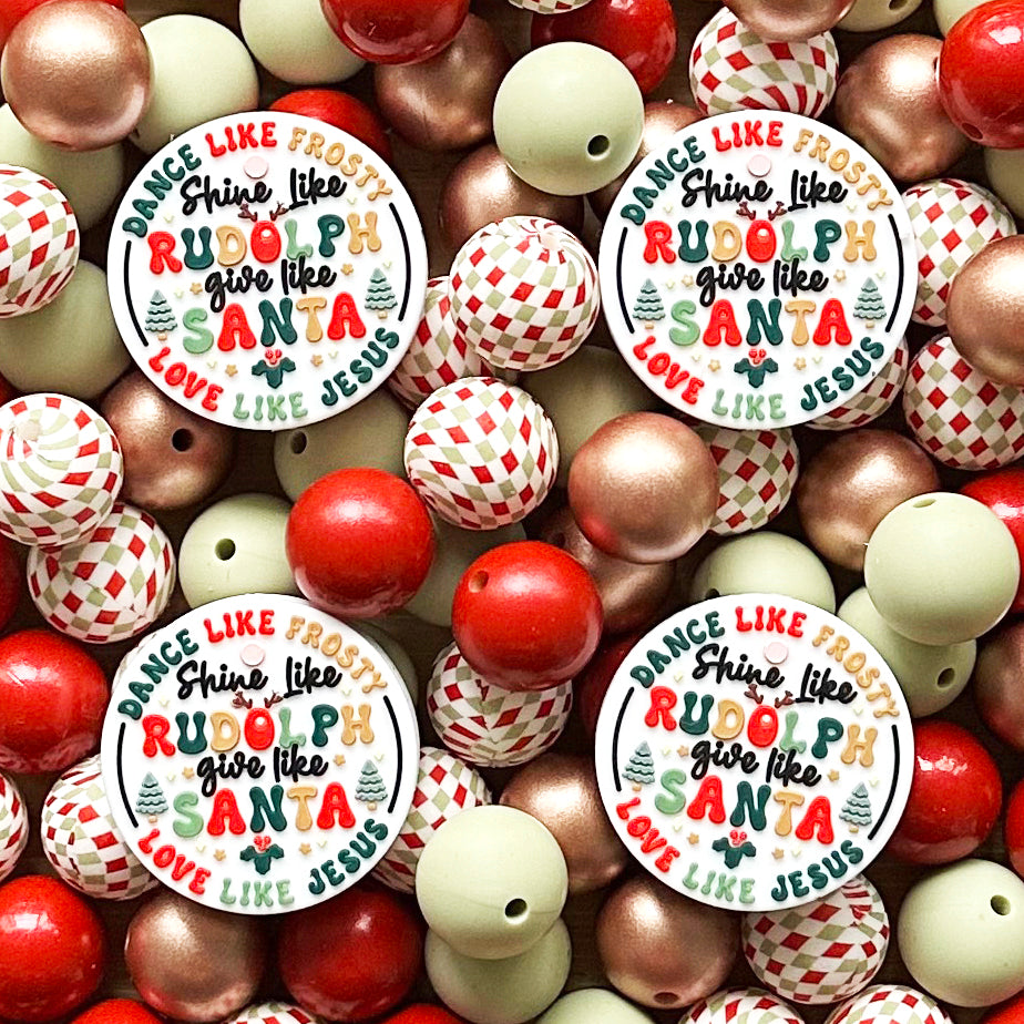 Assorted Christmas Silicone Beads Pack,Mixed Loose Beads