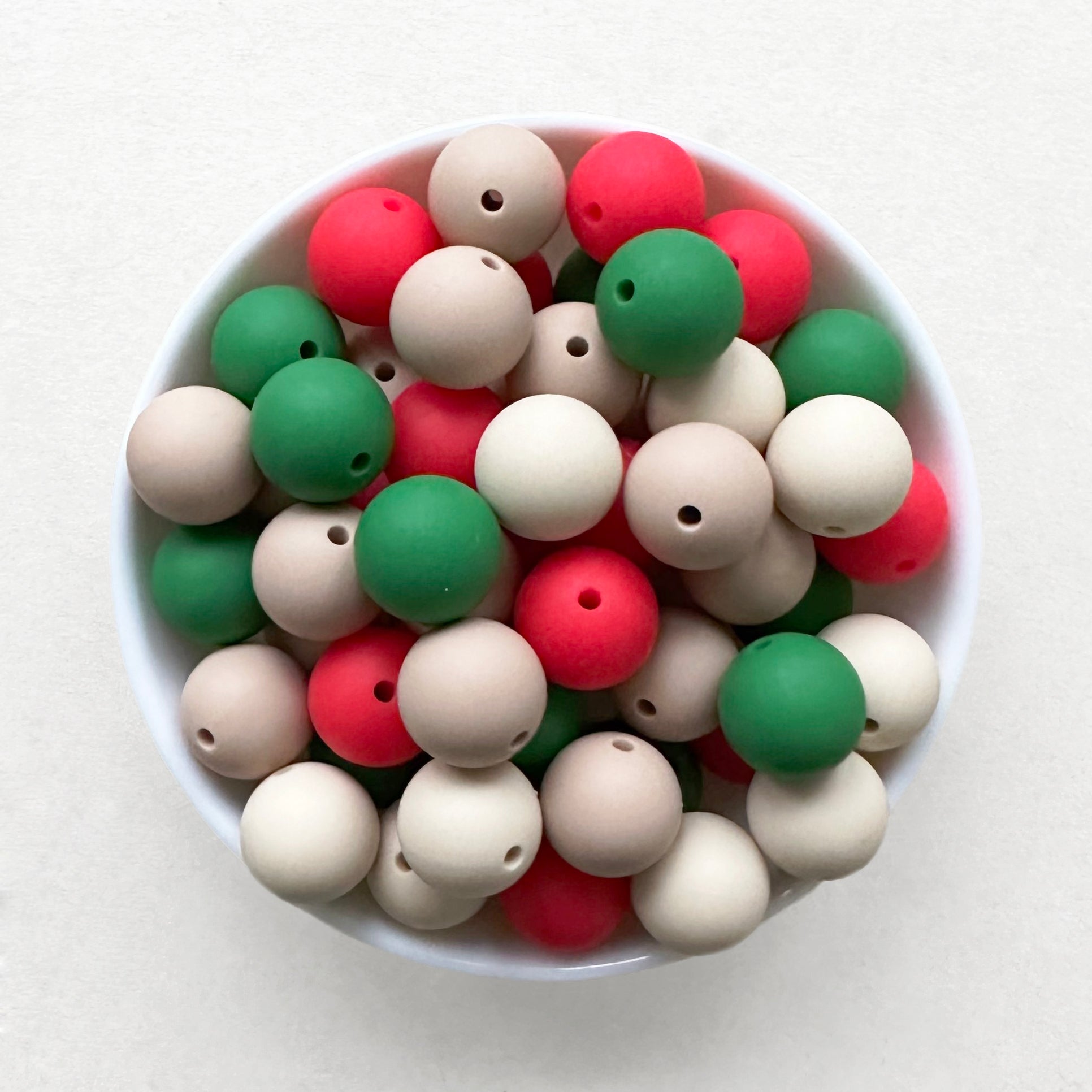 Assorted Christmas Silicone Beads Mix